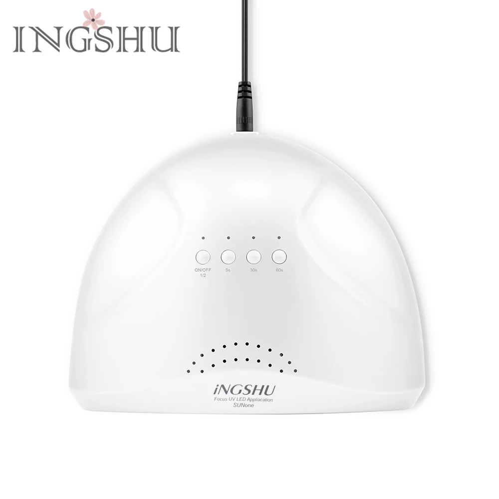 48 Вт/24 Вт Профессиональный фен ногтей INGSHU SUNone Infraed Сенсор Двойной УФ светодио дный