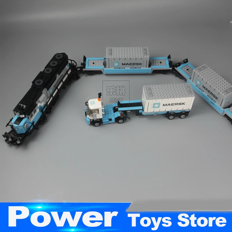 

IN STOCK 21006 1234pcs New Genuine Technic Ultimate Series The Maersk Train Set Lepin Building Blocks Bricks Toys 10219
