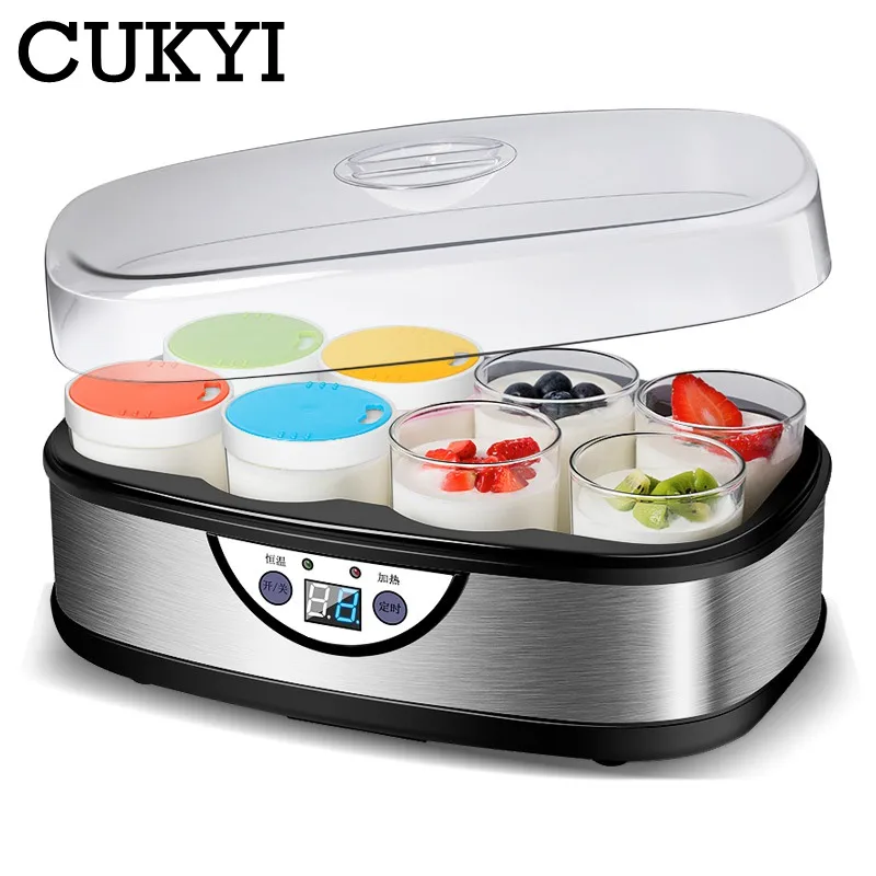 CUKYI Fully automatic multifunctional Yogurt Maker household electric rice wine Machine with 8