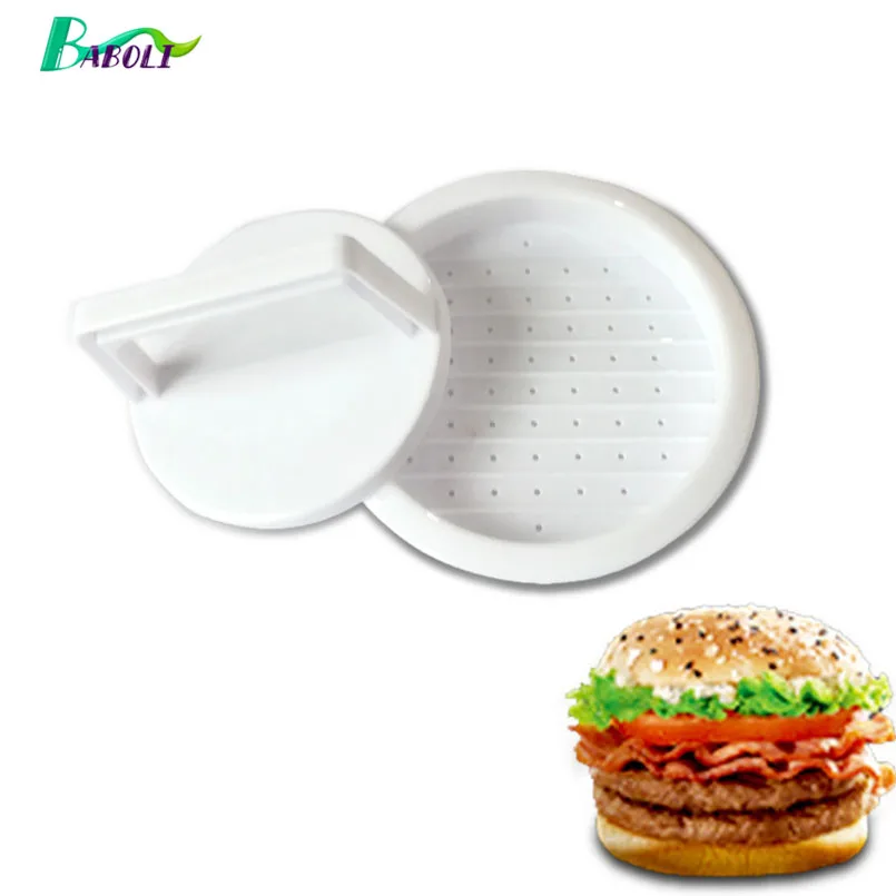 

1Set Round Shape Hamburger Press Maker Plastic BBQ DIY Stuffed Hamburger Meat Beef Grill Burger Mold Meat & Poultry Kitchen Tool