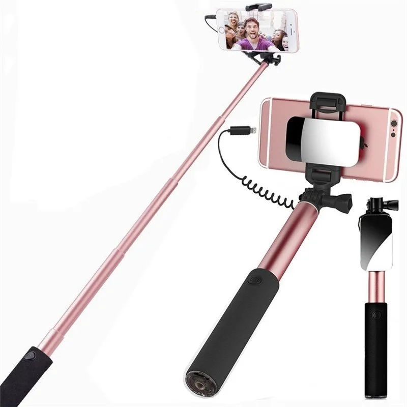 Universal Mirror Selfie Stick Monopod For Samsung Galaxy S9 S8 360
