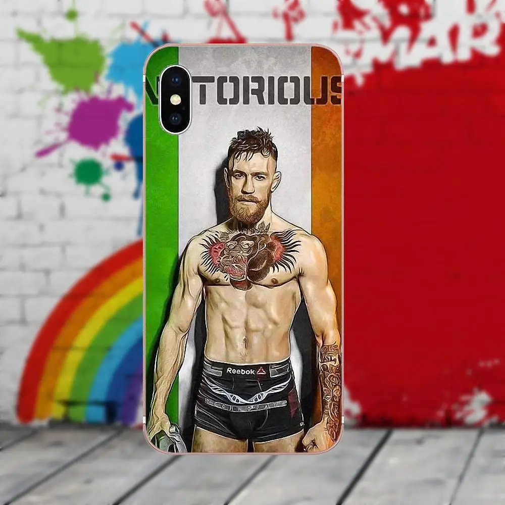 Ufc Conor Mcgregor For Xiaomi Redmi 5 4A 3 3S Pro Mi4 Mi4i Mi5 Mi5S Mi Max Mix 2 Note 3 4 Plus Coque Phone Case Transparent Soft in Half wrapped Case from