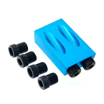 

HLZS-Oblique Hole Angle Drilling Locator Aluminum alloy Woodworkers Guide Wood Hand Tools Punch 15 Degree