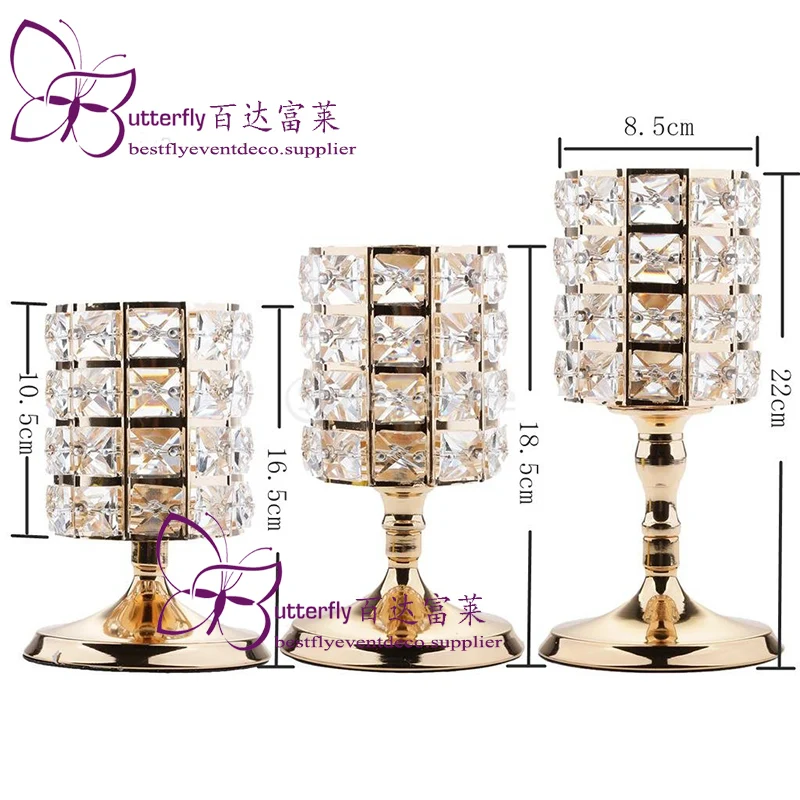 Crystal Votive Tealight Candle Holders -3