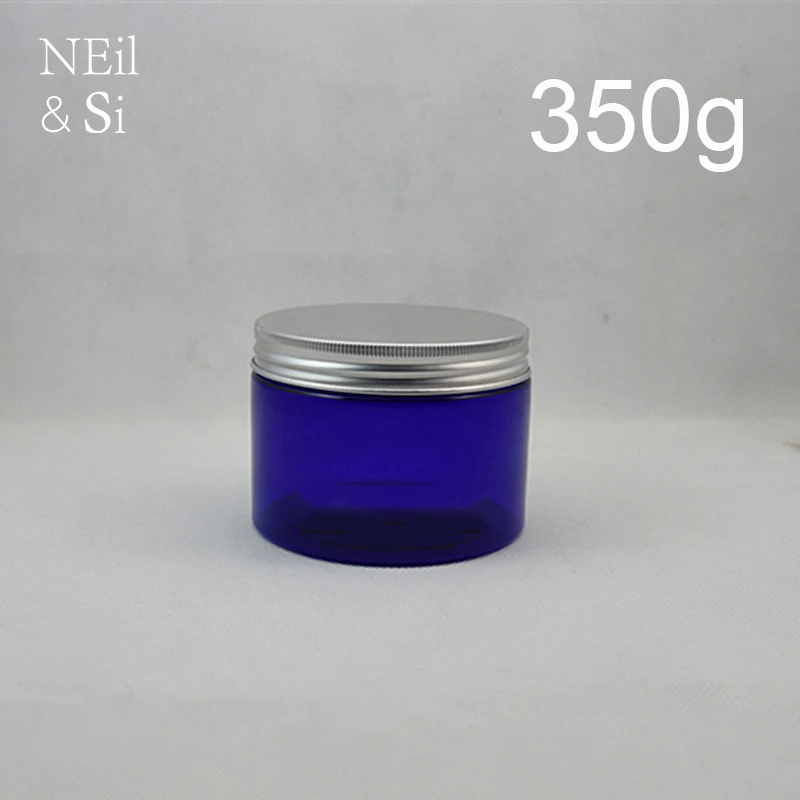 Download Blue 350g Plastic Cream Jar Cosmetic Body Lotion Bottle ... Yellowimages Mockups