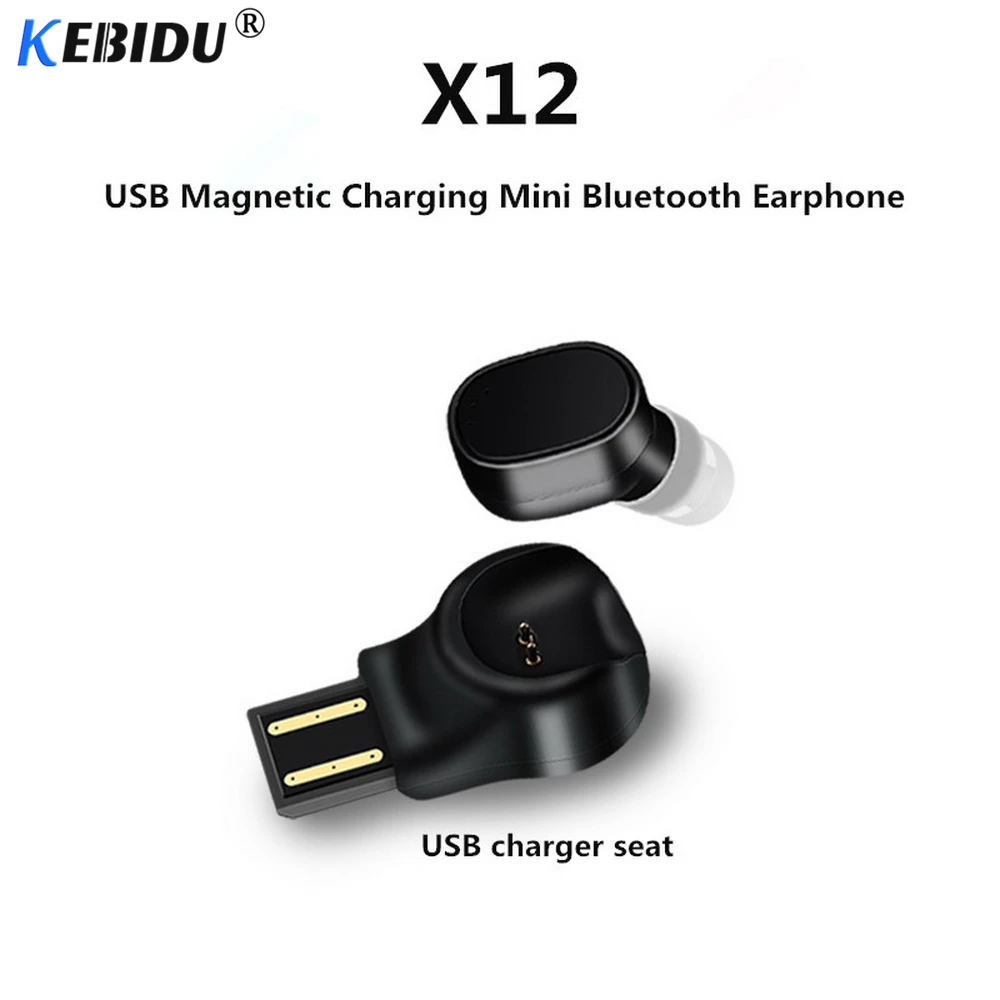 Kebidu, беспроводная Bluetooth гарнитура X12, автомобильные Bluetooth наушники, USB, Магнитная Зарядка, мини Bluetooth наушники, S530, Спортивная гарнитура