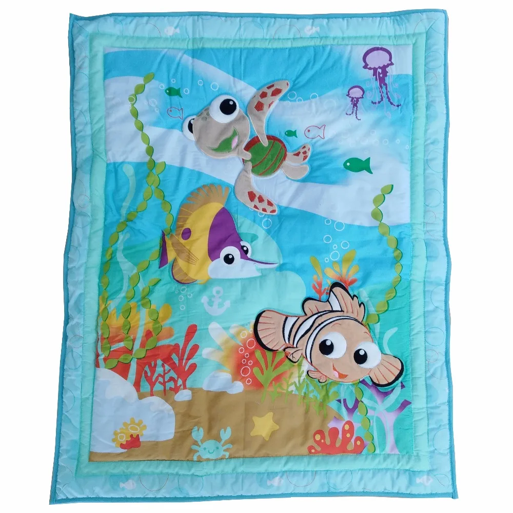 1 Pcs Bird print baby quilt Thin section Baby bedding accessories Cartoon quilt