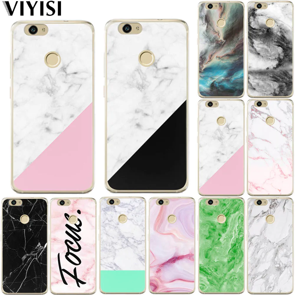 

VIYISI For Huawei Y5 2017 Y6 II Pro Y7 Nova 2 P10 Plus P8 P9 Lite 2017 Honor 9 6A Mate 9 10 Lite Pro p10 lite Marble Phone Case