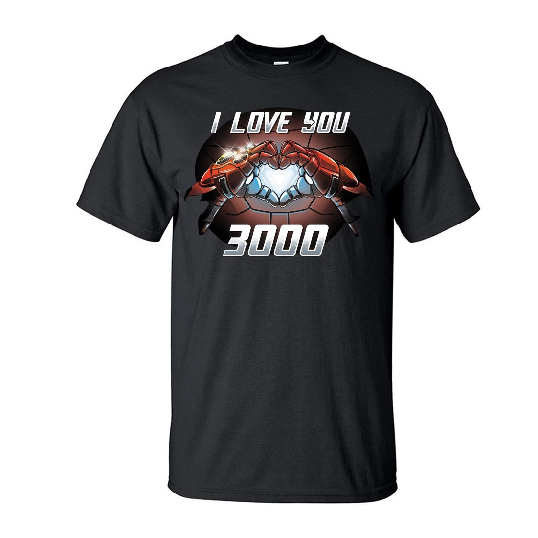 Tony Stark I Love You 3000 T-Shirt Men The Avengers Iron Man Moive Shirt 2019 New Summer Casual Plus Size Tops Tees S-3XL