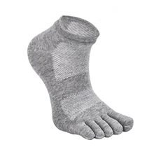 Мужские спортивные носки для верховой езды, велоспорта, бега, хлопковые дышащие носки с пятью пальцами, уличные спортивные носки для бега