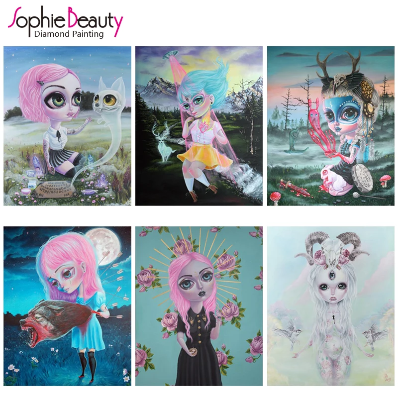 Sophie Beauty Home Новинка Diy Алмазная картина крестиком кристалл квадратная красота