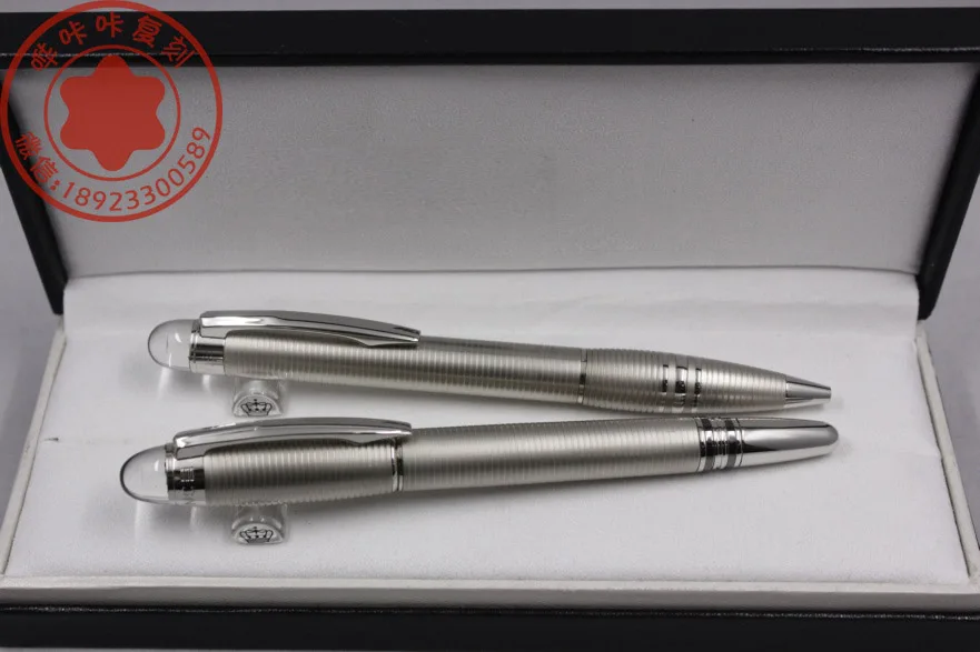 

Wakaka Pen StarWalker Metal Midnight Silver (105648) Roller pen Ballpoint Pen