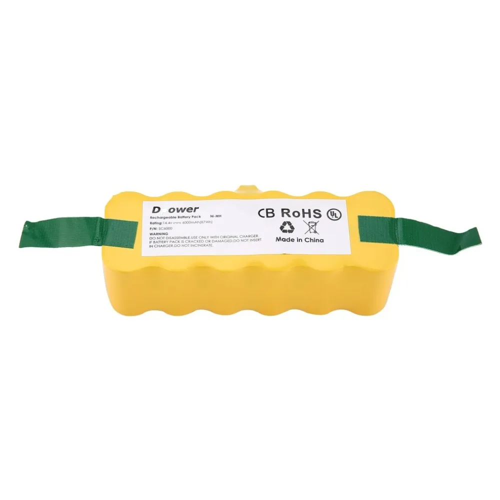14 4V NI MH 6000mAh Rechargeable Battery pack For iRobot Roomba 500 600 700 800 Series