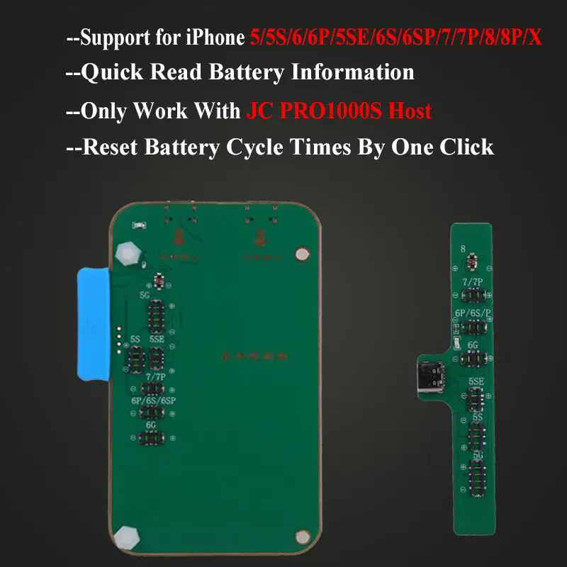 JC Pro1000S телефон Батарея тестер для iPhone X 8 8 P 7 7 P 6 6 P 6 S 6SP 5 5S Батарея Checker сброса Батарея цикла