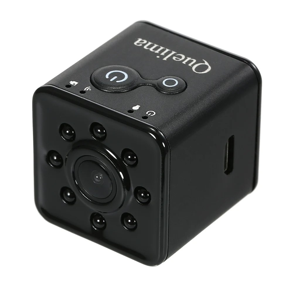 Quelima мини 1080P FHD Видеорегистраторы для автомобилей Камера Поддержка app Управление через Wi-Fi Cam Даш Камера и Водонепроницаемый случае SQ13 красный серебристый, черный