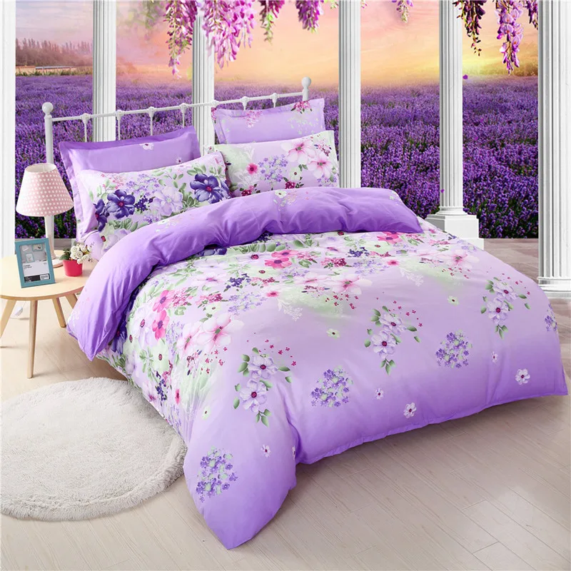 Sookie 3pcs Floral Bedding Sets Luxury Flowers Printed for Women Girl 1