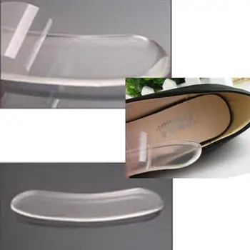 

1 Pair High Quality Silicone Gel Back Heel Liners Cushion Pads High Insoles Grip For Shoes Foot Care