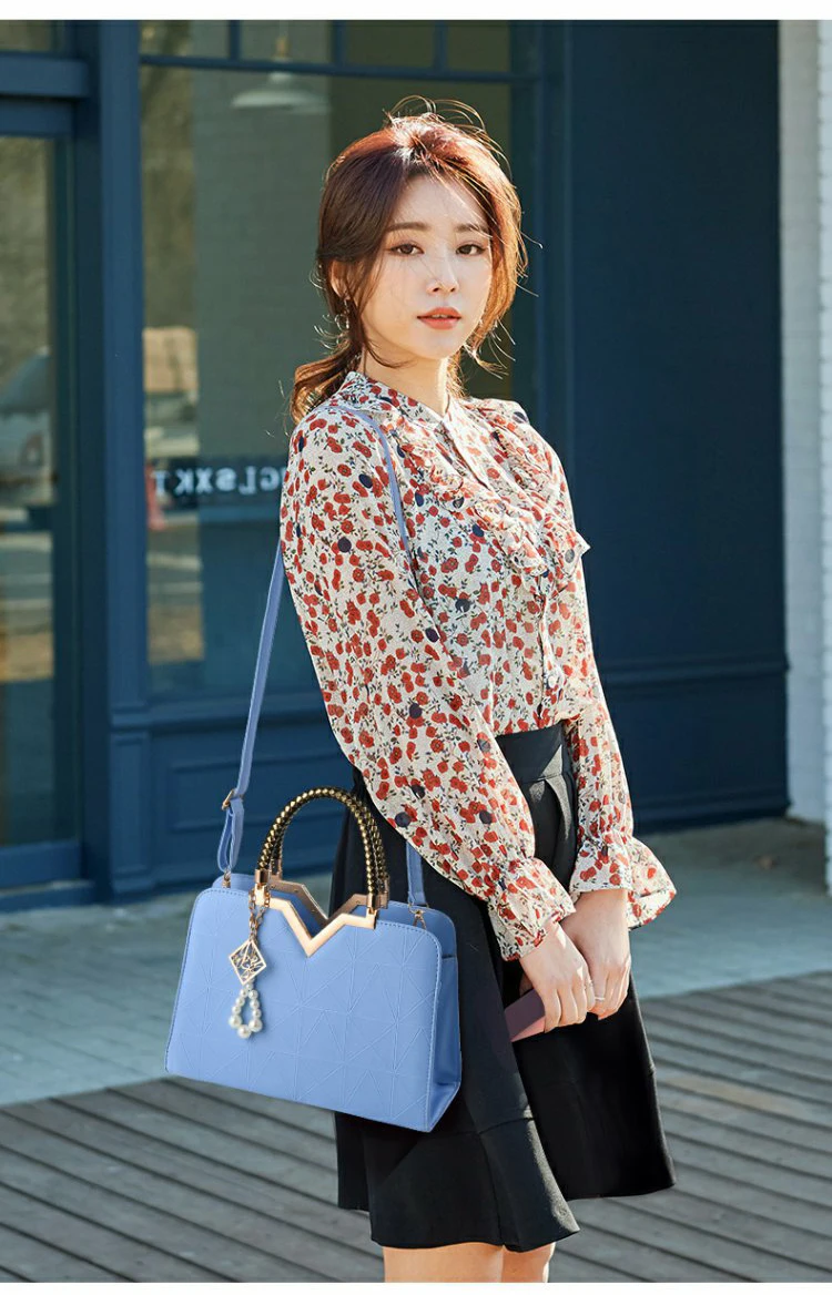 Women's Luxury Designer PU Leather Shell Tote Famous Brand Handbag for Women 2019 Lady Office Black White Crossbody Shoulder Bag (6)