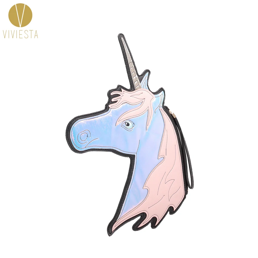 

UNICORN NOVELTY CLUTCH BAG Women's Girls' Fashion Cute Dolly Lolita Bling Shiny Dazzling Cartoon Wristlet Clutch Bag Handbag