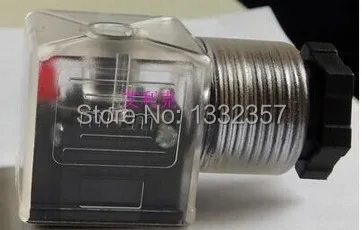 

Free Shipping 200PCS DIN Connector Box With Screw And Gasket Solenoids Coil Connector DIN43650A Led Indicator