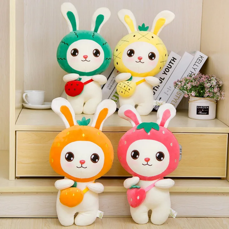 

New 1pc 30/45/60/80 cm Kawaii Fruit Rabbit Plush Toys Lovely Stuffed Animal Pillow Soft Doll for Kids Baby Birthday Gift Pres