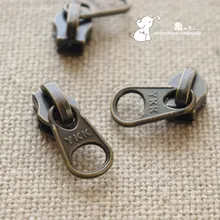 Diy handmade bags metal accessories ykk 3 nylon zipper dfw antique brass round toe