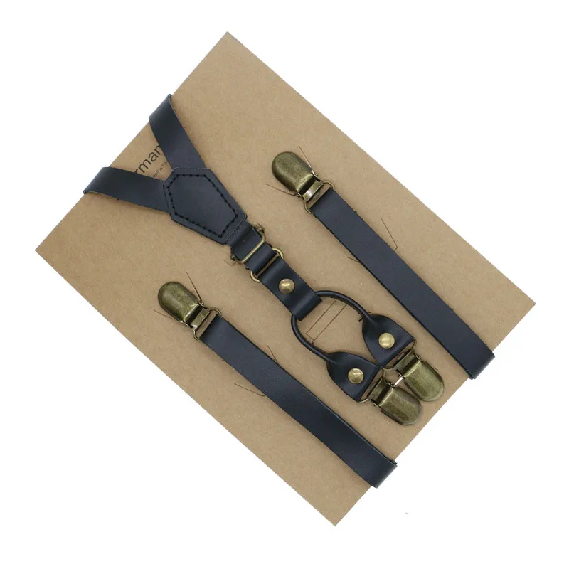 1.5cm Width Real Leather Ultra Thin Mens Party Casual Dress Suspenders Gentleman Belt Krafted