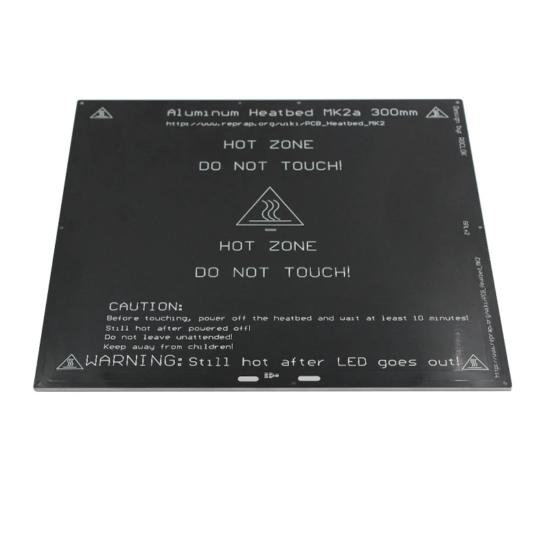 

For RepRap 3D Prusa & Mendel Printer MK2A 300*300*3.0mm Heater Bed RAMPS 1.4 PCB Aluminum Heatbed Plate PCB heat bed