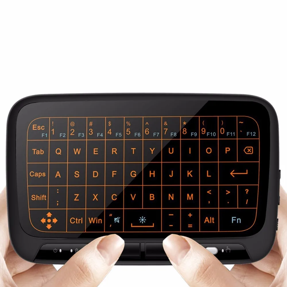 Мини клавиатура H18 + беспроводная мышь с клавиатурой 2 4 ГГц подсветкой для Android TV Box
