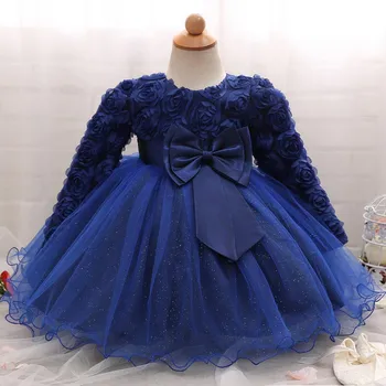 

Leader Dresses 2018 Elegant Baby Kid Girl Princess Dress Formal Pageant Party Bridesmaid Lace Gown Dress for Girls Baby Clothes