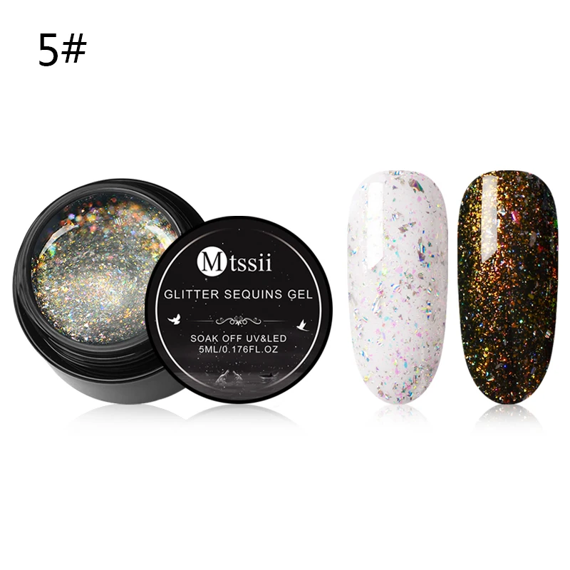 Mtssii блеск для губ Хамелеон Гель-лак UV Soak Off Nail Art Лак Стойкий цвет покрытие живопись гель 5 мл гель для ногтей с блестками лак - Цвет: W6781