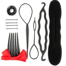 1 компл. Новая эластичная Зажимная приспособление завязывается волосы ткачество Прическа для укладки невесты Прямая поставка Feb.26