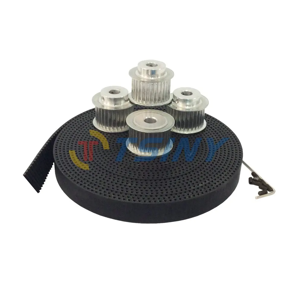 

3D Printer Accessories HTD 3M Timing Belt Polyurethane with Steel Core 5 Meters & 4pcs Pulley Bore 8mm 10mm 12mm 14mm 36 Teeth