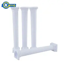 KMYC 4 шт., набор римских колонн для торта, пластиковые столбы для украшения дня рождения, для свадебного торта, подставка для помадки, подставки для выпечки