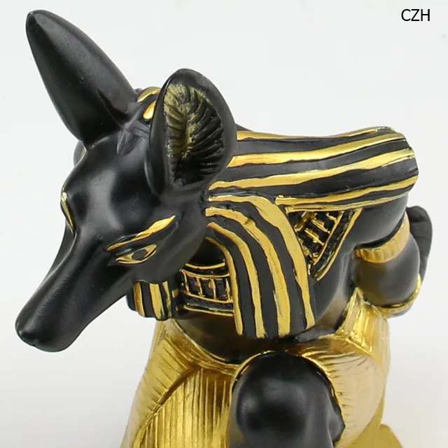 Креативный древний Египетский Бог Anubis Статуэтка бутылка отдых декоративные смолы Пирамида Мумия посуда ремесленный Декор Аксессуары