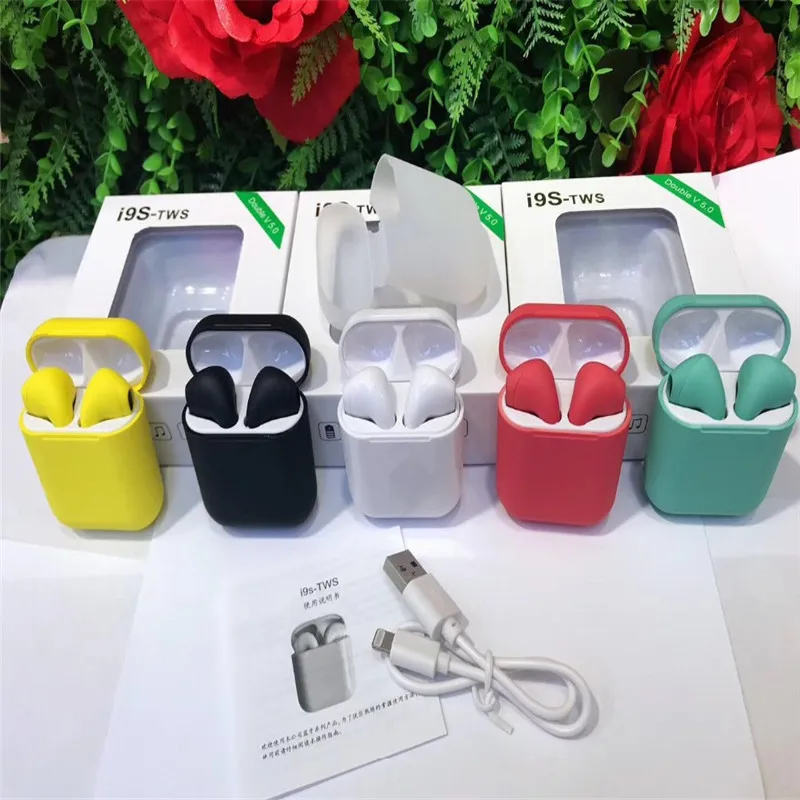 

Colorful TWS I9s TWS earphones 5.0 Bluetooth wireless headset for all andriod phones with retail boxes PK i12 i14 i13 i7s i14