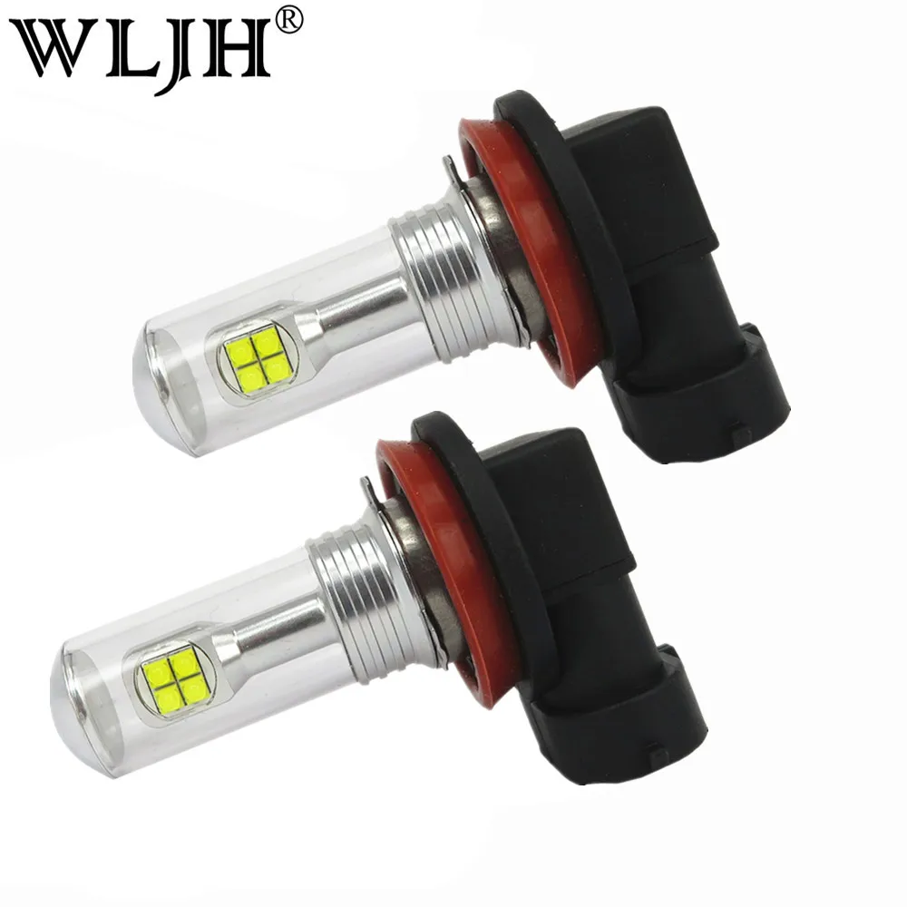 

WLJH 2x 1000lm 40W Car Led Light H8 H9 H11 Auto Motor Headlight Low Beam Headlamp Driving DRL Fog Lamp Light Projection Bulb Led