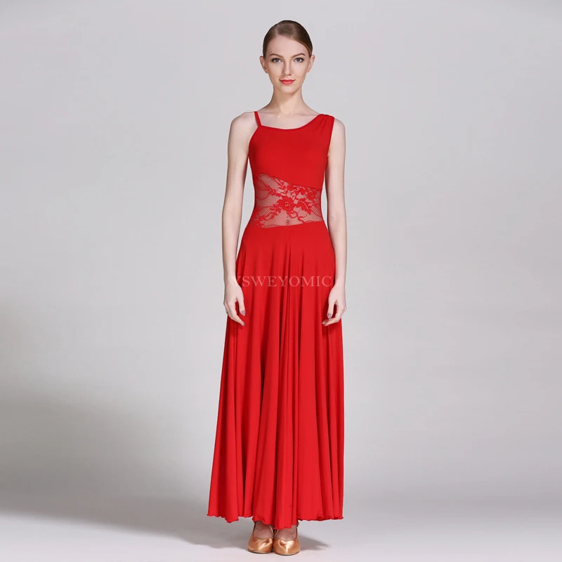

Black Pink 6 colors Ballroom Dance Wear Special New Design High Quality Practice Standard Walt Ballroom Dress Women 238