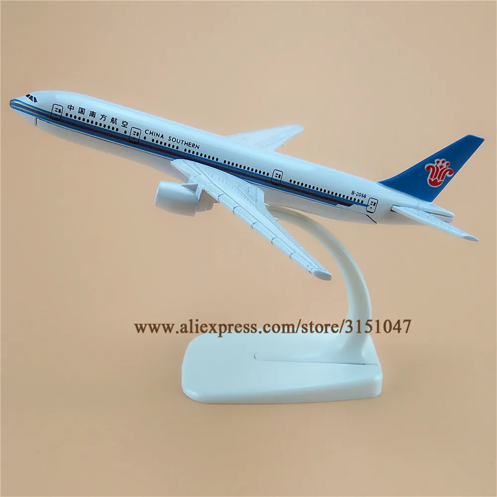 

Alloy Metal Air China Southern B777 Airlines Airplane Model Southern Boeing 777 Plane Model Aircraft Kids Gifts 16cm