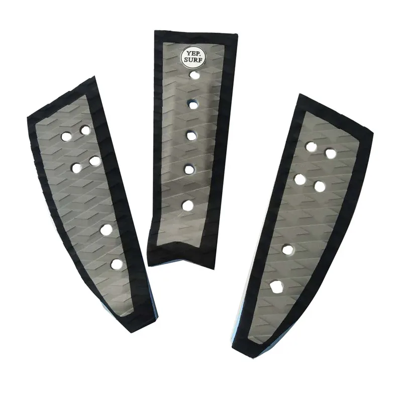 

black and grey Free Shipping EVA Deck Pad Surfboard Traction Pad surf pads grip pranchas de