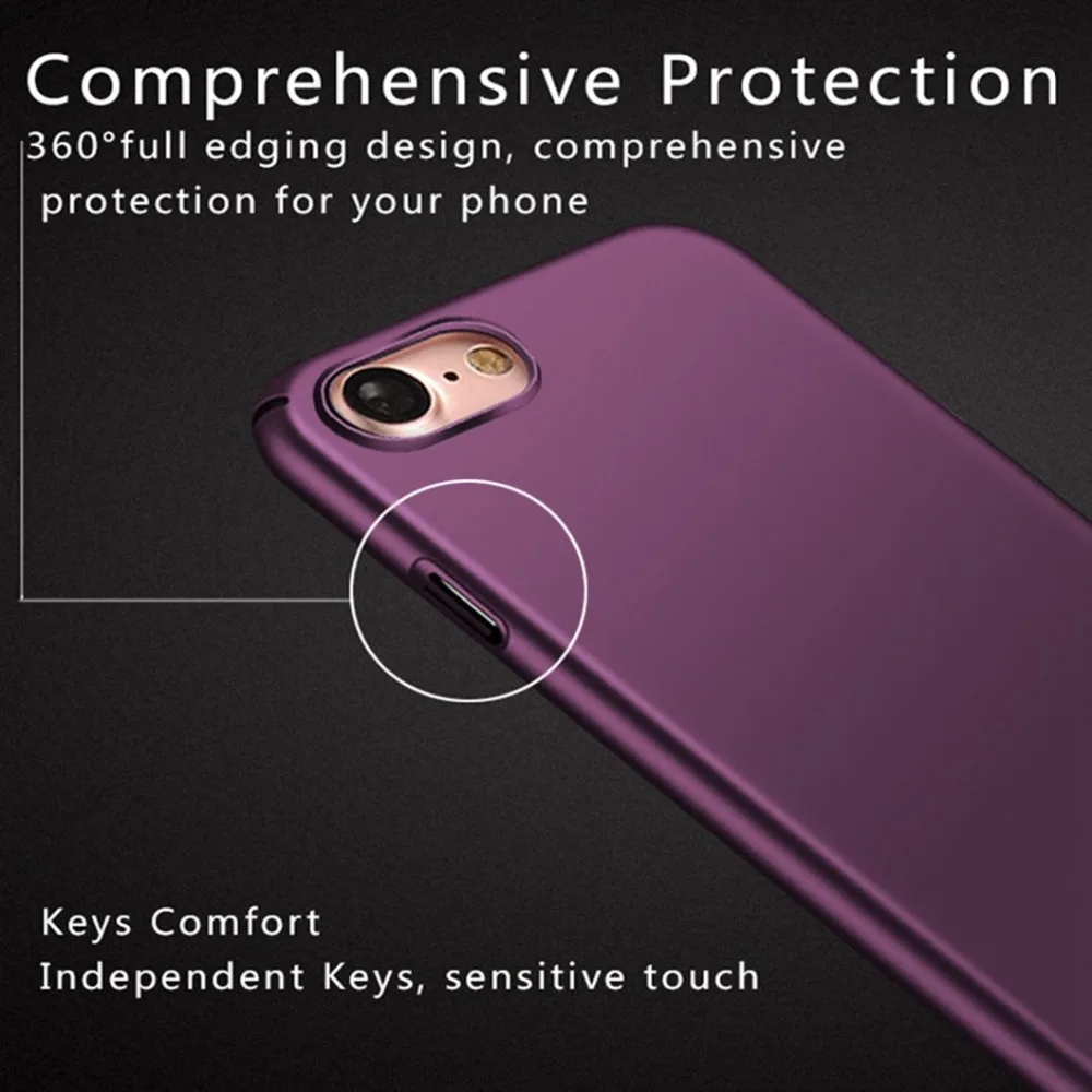 Hard Luxury Phone Case For Apple iphone 7 iphone7 Case Hoesje Matte Slim Cover For Coque Fundas iphone Case 7 Shockproof Housing