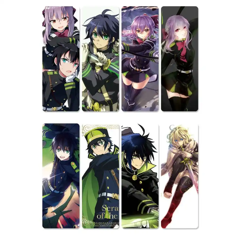 8pcs Owari No Seraph Anime Bookmark Tahan Air Transparan Pvc Plastik Bookmark Buku Yang Indah Tanda Hadiah Bookmark Aliexpress