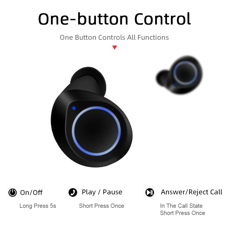 M & J TWS Bluetooth 5 0 наушники стерео беспроводные HIFI Звук спортивные Handsfree игровая