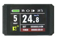 Ebike 72 в KT LCD8H цветной матричный дисплей черная панель управления с 5 контактами
