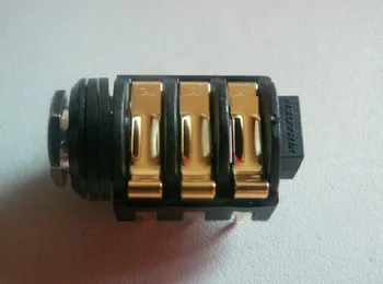 

HIFI 6.35mm Headphone Amplifier Jack Gold-plated Switzerland NEUTRIK Socket Audio Stereo DIY Free Shipping