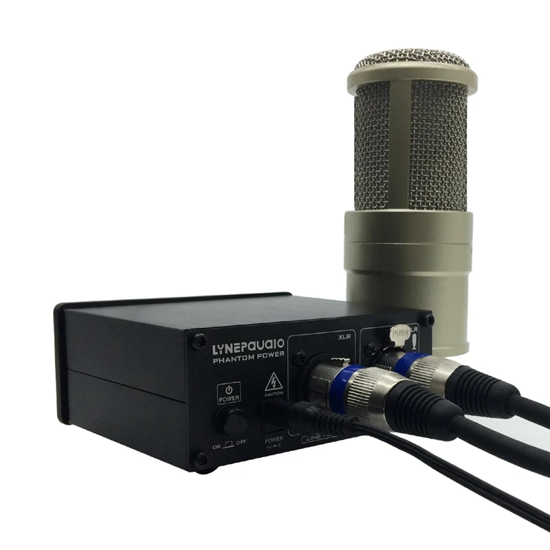 Lynepauaio Capacitance Microphone Phantom Power Supply+48V Xlr Input
