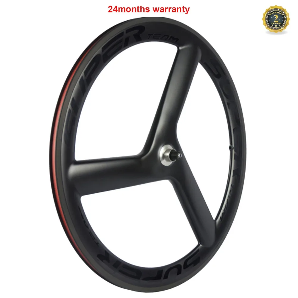 SUPERTEAM углерода 3 спицевое 700C колеса шоссейные колесо велотрека Fixed gear Карбон