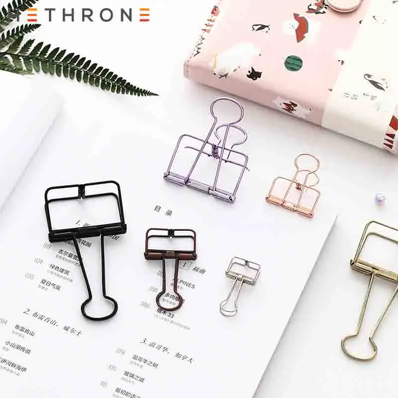 

Hethrone Kawaii Colorful Multifunction Metal Paper Clips Binder Clip For Photo Message Ticket File Bookmark Office Memo Clip