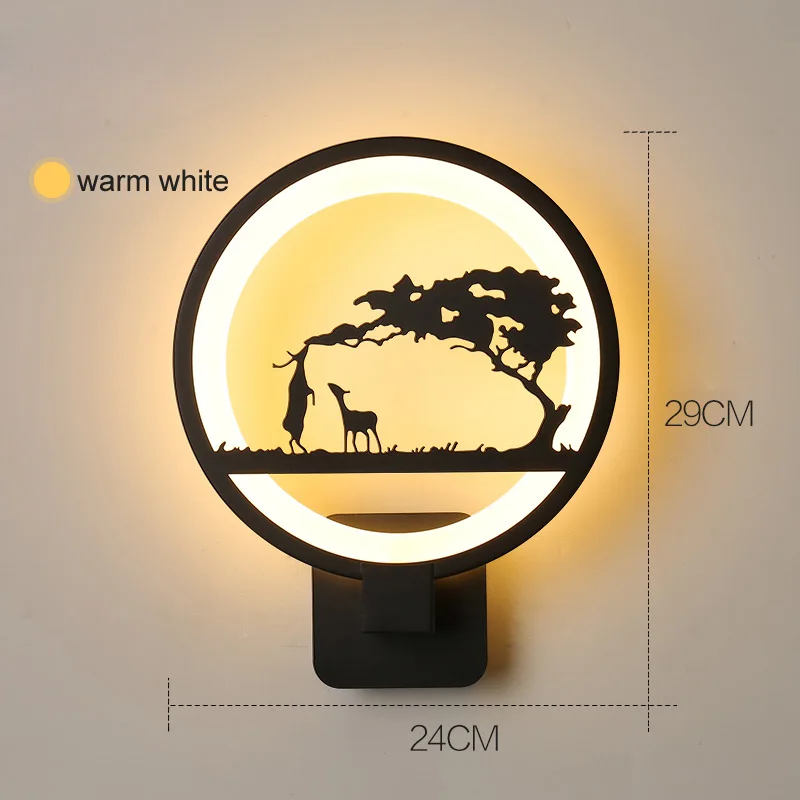 LED Wall Lamps wall mounted Modern Simple European Style Bedroom Bedside Reading Lamp Living Room Foyer Lighting AC90-260V - Цвет абажура: D warm white