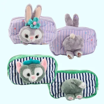 

Cute Duffy Bear Friends Stellalou Gelatoni Plush Bags Rabbit Cat Doll Cosmetic Bag Soft Mini Bag Pencase for Girl birthday gifts